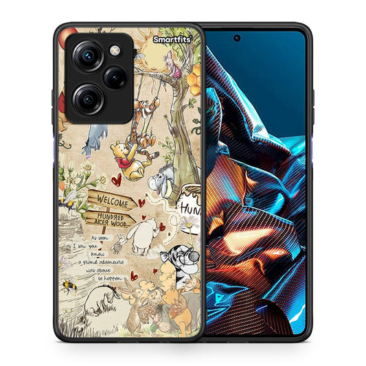 Θήκη Xiaomi Poco X5 Pro 5G Dual Happy Friends από τη Smartfits με σχέδιο στο πίσω μέρος και μαύρο περίβλημα | Xiaomi Poco X5 Pro 5G Dual Happy Friends Case with Colorful Back and Black Bezels