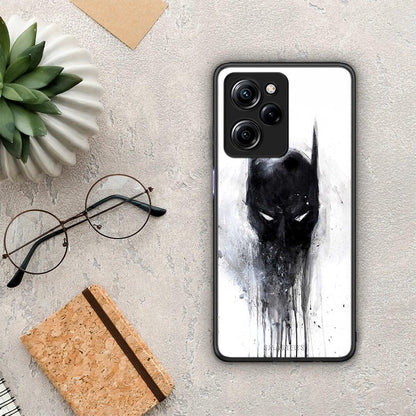 Θήκη Xiaomi Poco X5 Pro 5G Dual Hero Paint Bat από τη Smartfits με σχέδιο στο πίσω μέρος και μαύρο περίβλημα | Xiaomi Poco X5 Pro 5G Dual Hero Paint Bat Case with Colorful Back and Black Bezels