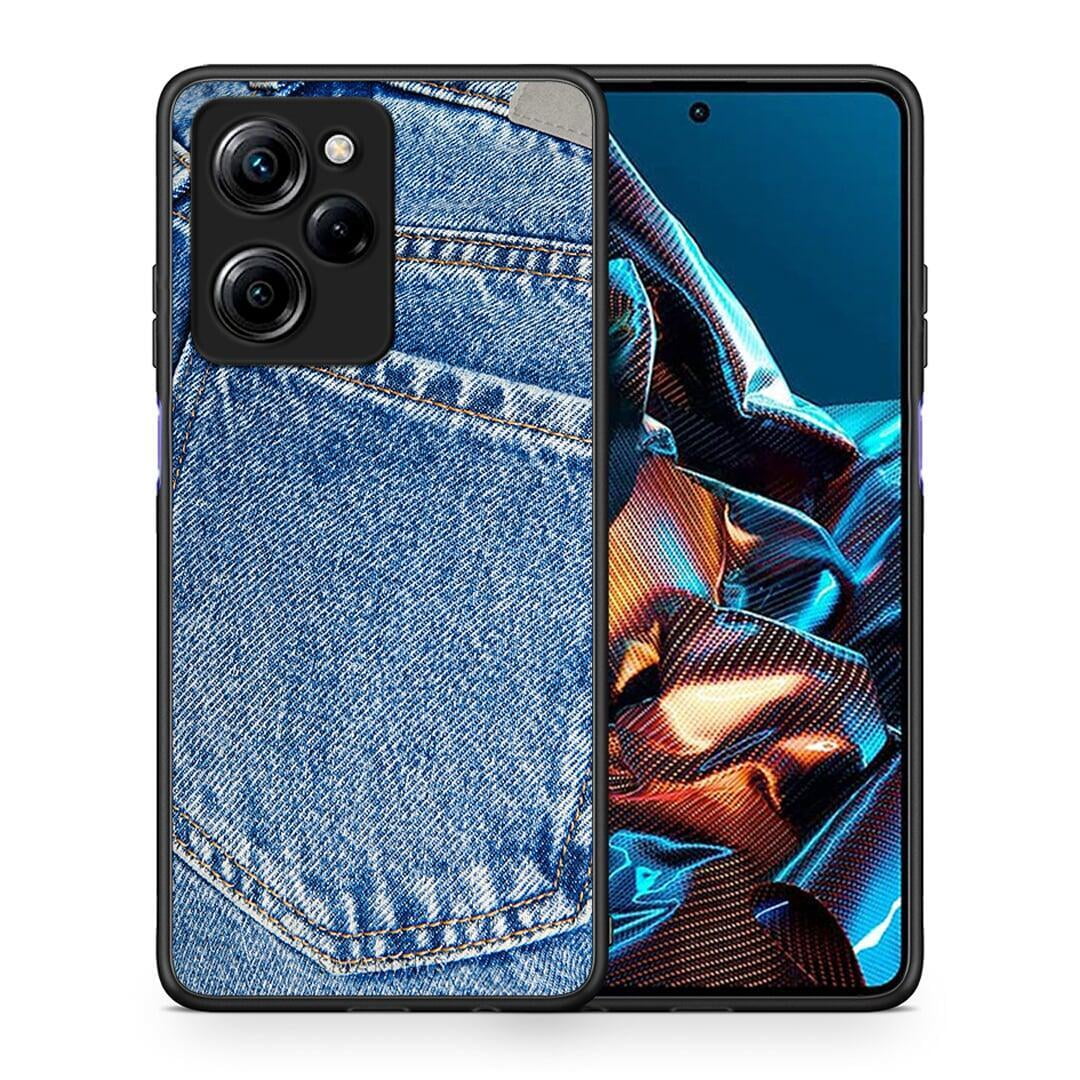 Θήκη Xiaomi Poco X5 Pro 5G Dual Jeans Pocket από τη Smartfits με σχέδιο στο πίσω μέρος και μαύρο περίβλημα | Xiaomi Poco X5 Pro 5G Dual Jeans Pocket Case with Colorful Back and Black Bezels