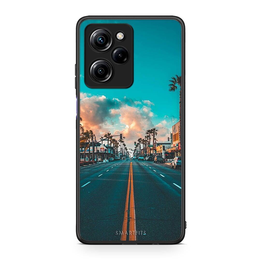 Θήκη Xiaomi Poco X5 Pro 5G Dual Landscape City από τη Smartfits με σχέδιο στο πίσω μέρος και μαύρο περίβλημα | Xiaomi Poco X5 Pro 5G Dual Landscape City Case with Colorful Back and Black Bezels