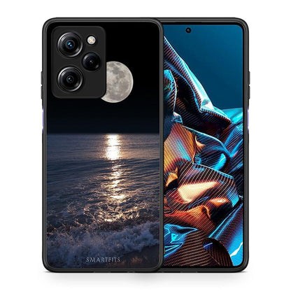 Θήκη Xiaomi Poco X5 Pro 5G Dual Landscape Moon από τη Smartfits με σχέδιο στο πίσω μέρος και μαύρο περίβλημα | Xiaomi Poco X5 Pro 5G Dual Landscape Moon Case with Colorful Back and Black Bezels