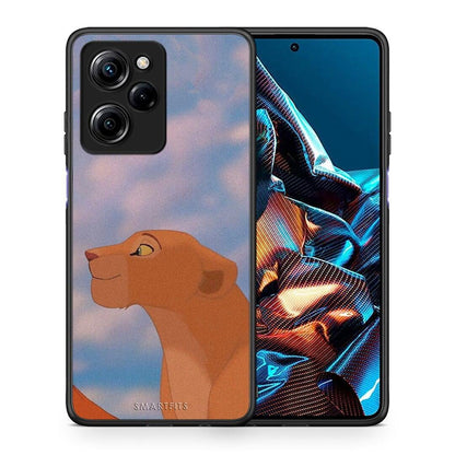 Θήκη Xiaomi Poco X5 Pro 5G Dual Lion Love 2 από τη Smartfits με σχέδιο στο πίσω μέρος και μαύρο περίβλημα | Xiaomi Poco X5 Pro 5G Dual Lion Love 2 Case with Colorful Back and Black Bezels
