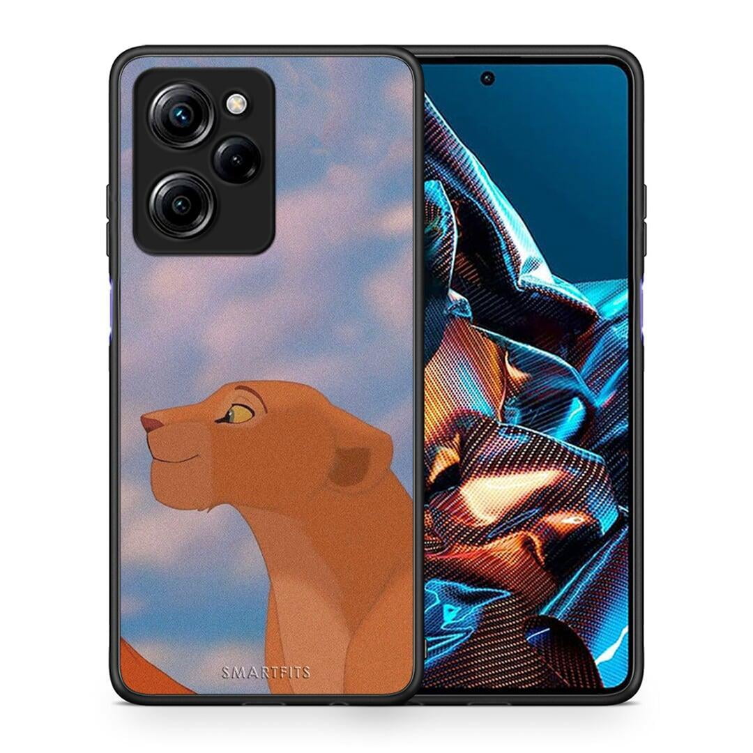 Θήκη Xiaomi Poco X5 Pro 5G Dual Lion Love 2 από τη Smartfits με σχέδιο στο πίσω μέρος και μαύρο περίβλημα | Xiaomi Poco X5 Pro 5G Dual Lion Love 2 Case with Colorful Back and Black Bezels