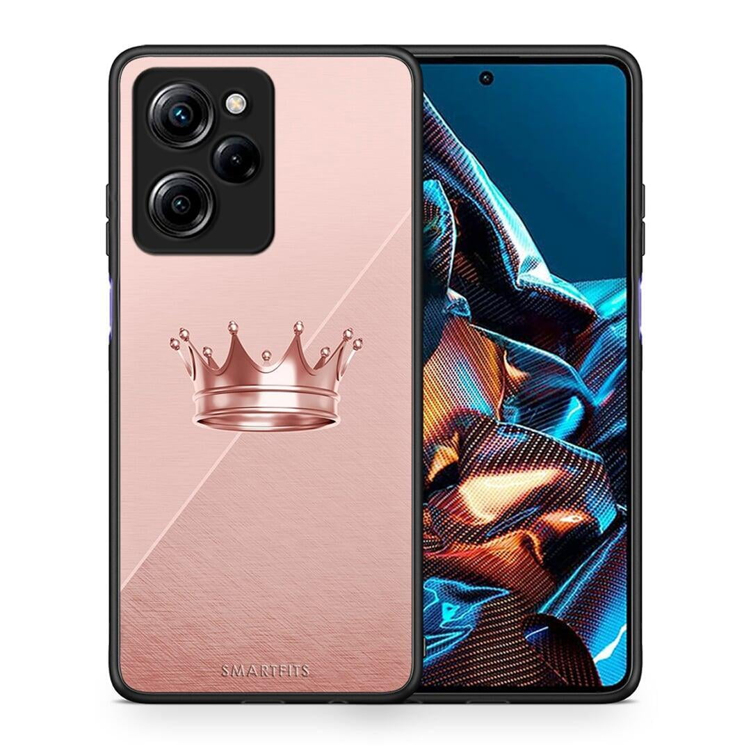 Θήκη Xiaomi Poco X5 Pro 5G Dual Minimal Crown από τη Smartfits με σχέδιο στο πίσω μέρος και μαύρο περίβλημα | Xiaomi Poco X5 Pro 5G Dual Minimal Crown Case with Colorful Back and Black Bezels