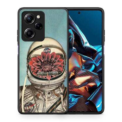 Θήκη Xiaomi Poco X5 Pro 5G Dual Nasa Bloom από τη Smartfits με σχέδιο στο πίσω μέρος και μαύρο περίβλημα | Xiaomi Poco X5 Pro 5G Dual Nasa Bloom Case with Colorful Back and Black Bezels
