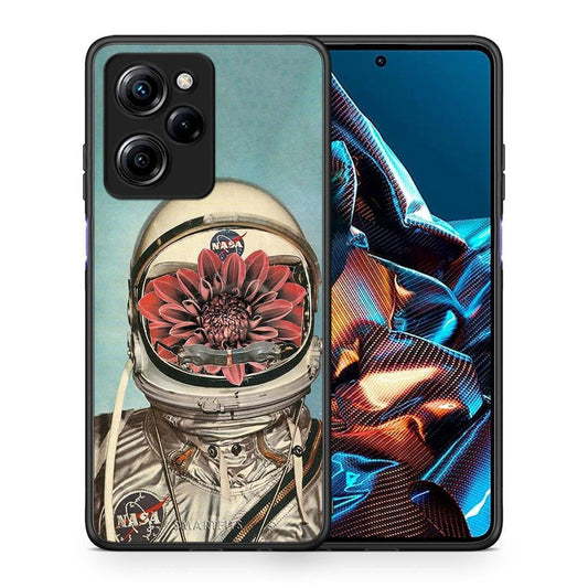 Θήκη Xiaomi Poco X5 Pro 5G Dual Nasa Bloom από τη Smartfits με σχέδιο στο πίσω μέρος και μαύρο περίβλημα | Xiaomi Poco X5 Pro 5G Dual Nasa Bloom Case with Colorful Back and Black Bezels