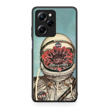 Θήκη Xiaomi Poco X5 Pro 5G Dual Nasa Bloom από τη Smartfits με σχέδιο στο πίσω μέρος και μαύρο περίβλημα | Xiaomi Poco X5 Pro 5G Dual Nasa Bloom Case with Colorful Back and Black Bezels