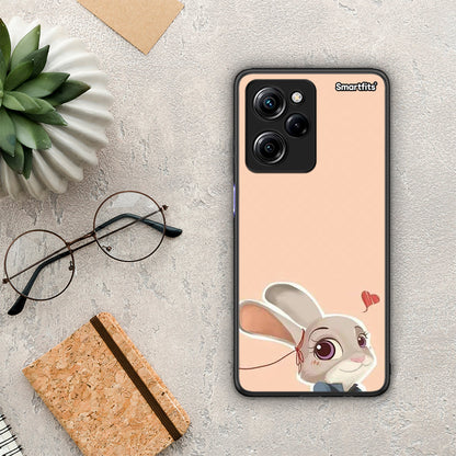 Θήκη Xiaomi Poco X5 Pro 5G Dual Nick Wilde And Judy Hopps Love 2 από τη Smartfits με σχέδιο στο πίσω μέρος και μαύρο περίβλημα | Xiaomi Poco X5 Pro 5G Dual Nick Wilde And Judy Hopps Love 2 Case with Colorful Back and Black Bezels