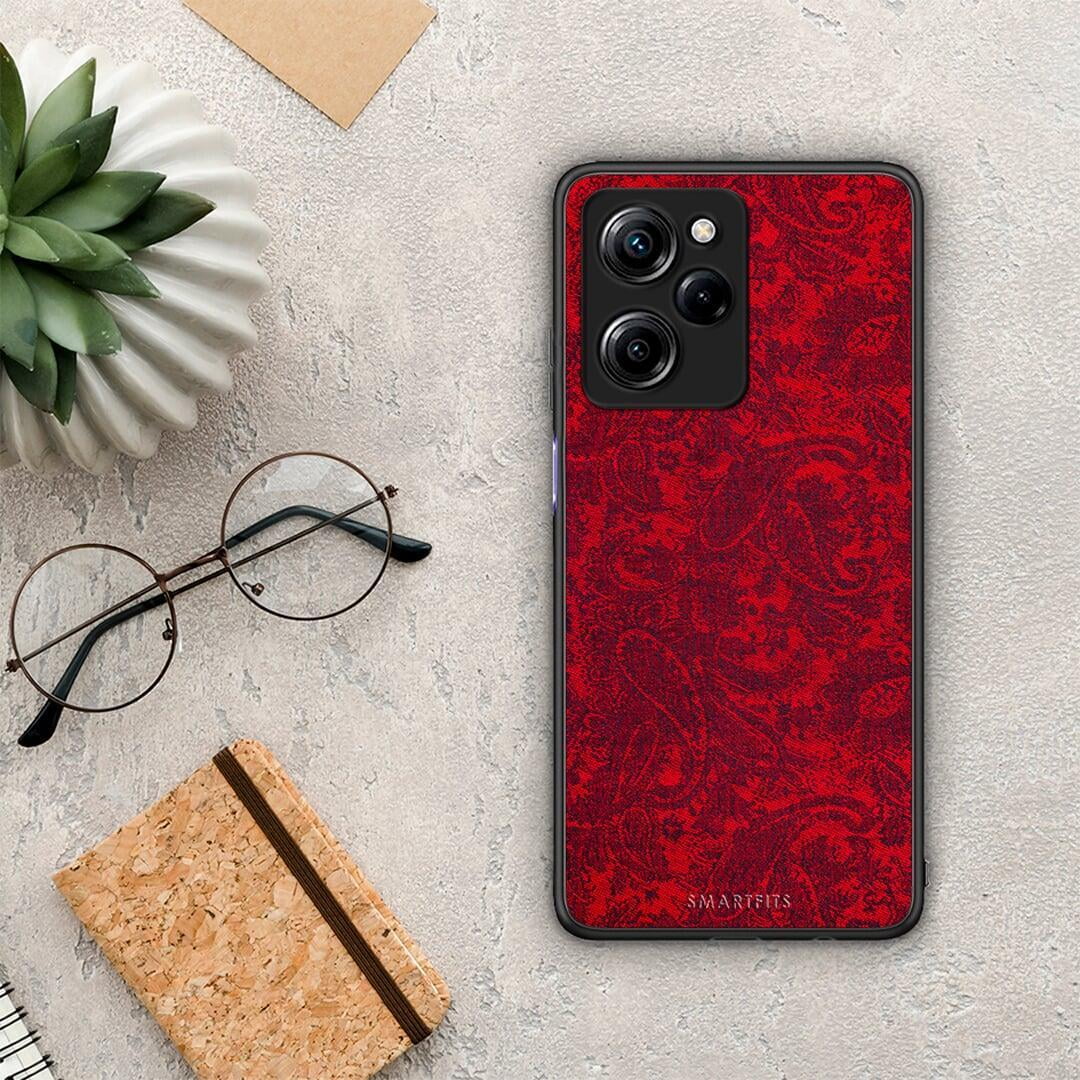 Θήκη Xiaomi Poco X5 Pro 5G Dual Paisley Cashmere από τη Smartfits με σχέδιο στο πίσω μέρος και μαύρο περίβλημα | Xiaomi Poco X5 Pro 5G Dual Paisley Cashmere Case with Colorful Back and Black Bezels