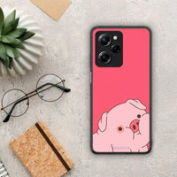 Thumbnail for Θήκη Xiaomi Poco X5 Pro 5G Dual Pig Love 1 από τη Smartfits με σχέδιο στο πίσω μέρος και μαύρο περίβλημα | Xiaomi Poco X5 Pro 5G Dual Pig Love 1 Case with Colorful Back and Black Bezels