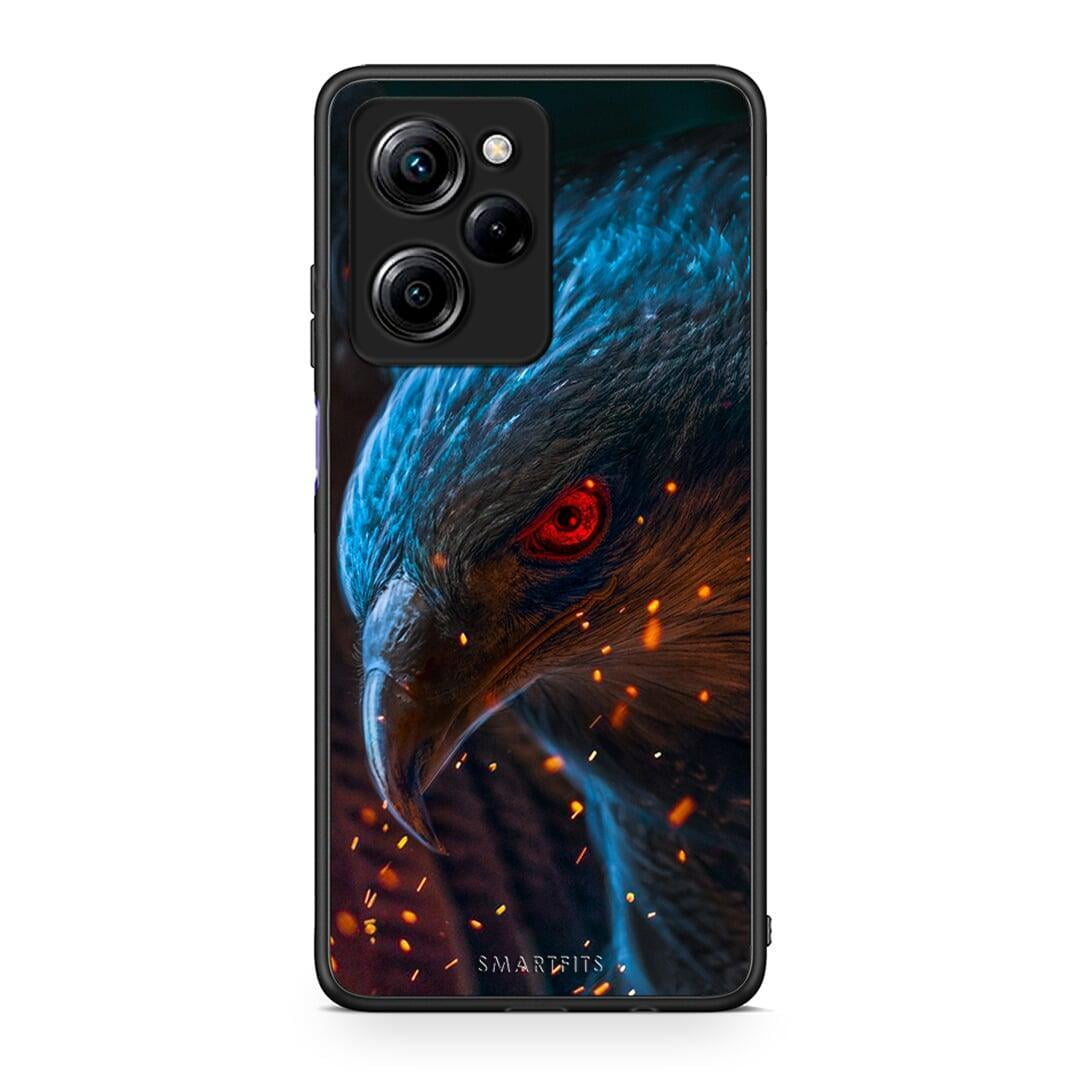 Θήκη Xiaomi Poco X5 Pro 5G Dual PopArt Eagle από τη Smartfits με σχέδιο στο πίσω μέρος και μαύρο περίβλημα | Xiaomi Poco X5 Pro 5G Dual PopArt Eagle Case with Colorful Back and Black Bezels