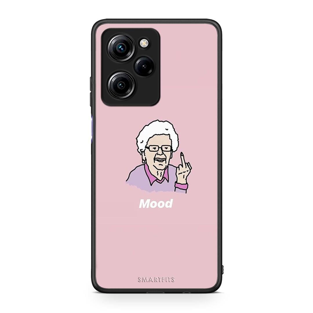 Θήκη Xiaomi Poco X5 Pro 5G Dual PopArt Mood από τη Smartfits με σχέδιο στο πίσω μέρος και μαύρο περίβλημα | Xiaomi Poco X5 Pro 5G Dual PopArt Mood Case with Colorful Back and Black Bezels