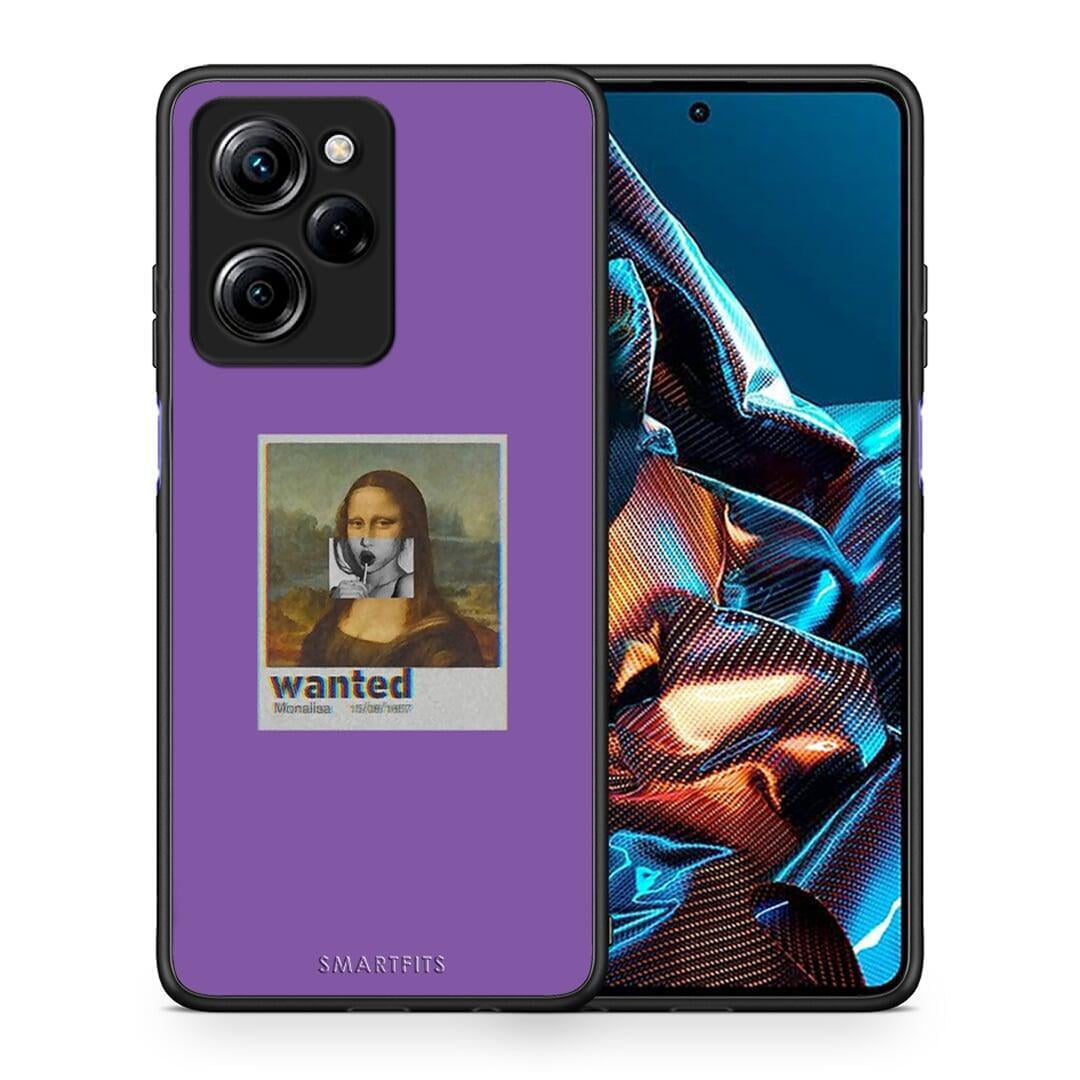 Θήκη Xiaomi Poco X5 Pro 5G Dual Popart Monalisa από τη Smartfits με σχέδιο στο πίσω μέρος και μαύρο περίβλημα | Xiaomi Poco X5 Pro 5G Dual Popart Monalisa Case with Colorful Back and Black Bezels