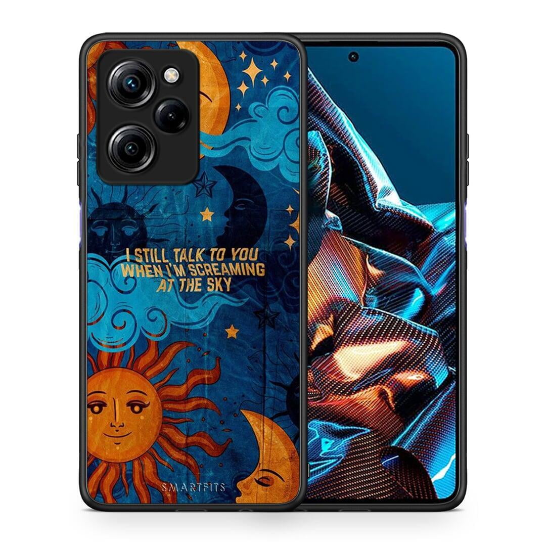 Θήκη Xiaomi Poco X5 Pro 5G Dual Screaming Sky από τη Smartfits με σχέδιο στο πίσω μέρος και μαύρο περίβλημα | Xiaomi Poco X5 Pro 5G Dual Screaming Sky Case with Colorful Back and Black Bezels