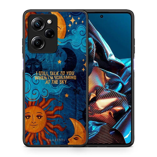 Θήκη Xiaomi Poco X5 Pro 5G Dual Screaming Sky από τη Smartfits με σχέδιο στο πίσω μέρος και μαύρο περίβλημα | Xiaomi Poco X5 Pro 5G Dual Screaming Sky Case with Colorful Back and Black Bezels