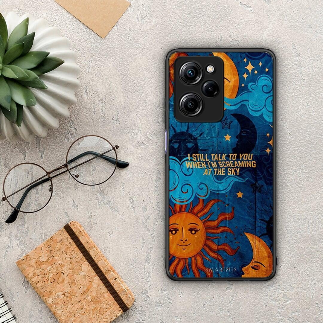 Θήκη Xiaomi Poco X5 Pro 5G Dual Screaming Sky από τη Smartfits με σχέδιο στο πίσω μέρος και μαύρο περίβλημα | Xiaomi Poco X5 Pro 5G Dual Screaming Sky Case with Colorful Back and Black Bezels