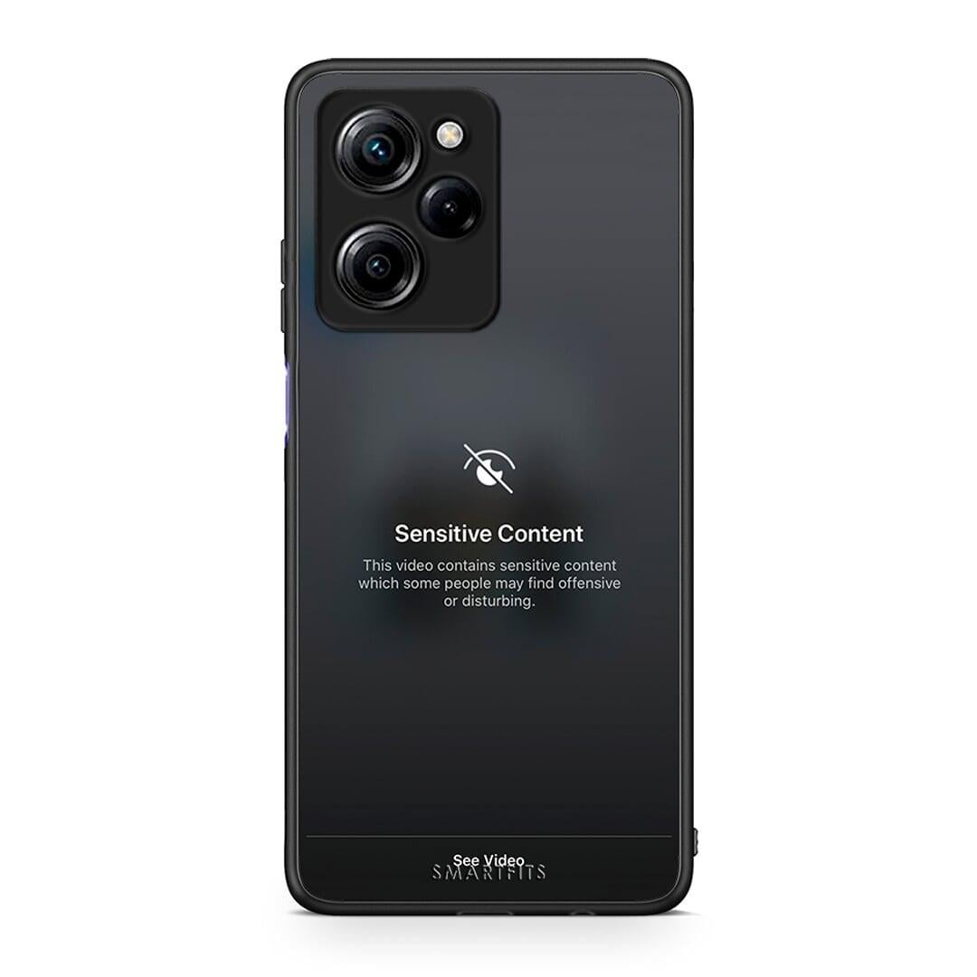 Θήκη Xiaomi Poco X5 Pro 5G Dual Sensitive Content από τη Smartfits με σχέδιο στο πίσω μέρος και μαύρο περίβλημα | Xiaomi Poco X5 Pro 5G Dual Sensitive Content Case with Colorful Back and Black Bezels