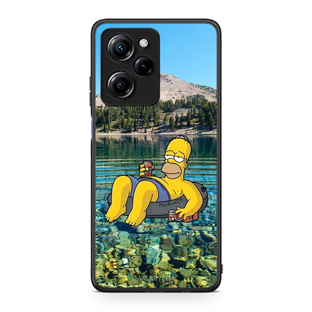 Θήκη Xiaomi Poco X5 Pro 5G Dual Summer Happiness από τη Smartfits με σχέδιο στο πίσω μέρος και μαύρο περίβλημα | Xiaomi Poco X5 Pro 5G Dual Summer Happiness Case with Colorful Back and Black Bezels