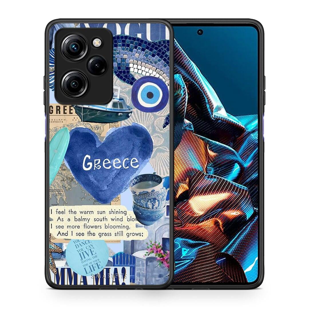 Θήκη Xiaomi Poco X5 Pro 5G Dual Summer In Greece από τη Smartfits με σχέδιο στο πίσω μέρος και μαύρο περίβλημα | Xiaomi Poco X5 Pro 5G Dual Summer In Greece Case with Colorful Back and Black Bezels