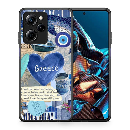 Θήκη Xiaomi Poco X5 Pro 5G Dual Summer In Greece από τη Smartfits με σχέδιο στο πίσω μέρος και μαύρο περίβλημα | Xiaomi Poco X5 Pro 5G Dual Summer In Greece Case with Colorful Back and Black Bezels