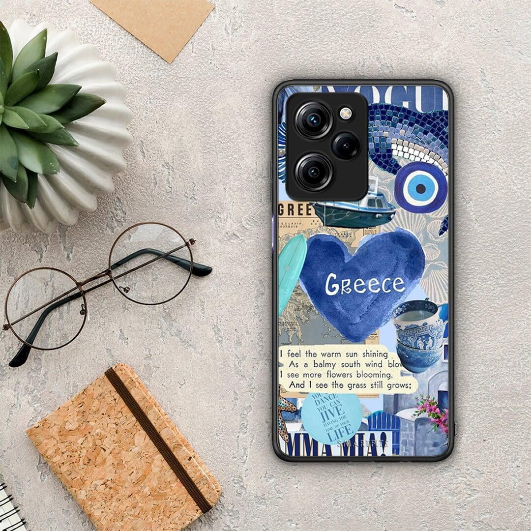 Θήκη Xiaomi Poco X5 Pro 5G Dual Summer In Greece από τη Smartfits με σχέδιο στο πίσω μέρος και μαύρο περίβλημα | Xiaomi Poco X5 Pro 5G Dual Summer In Greece Case with Colorful Back and Black Bezels