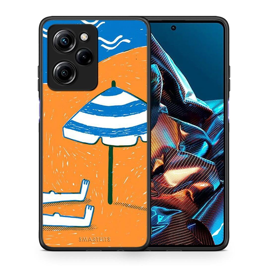 Θήκη Xiaomi Poco X5 Pro 5G Dual Summering από τη Smartfits με σχέδιο στο πίσω μέρος και μαύρο περίβλημα | Xiaomi Poco X5 Pro 5G Dual Summering Case with Colorful Back and Black Bezels