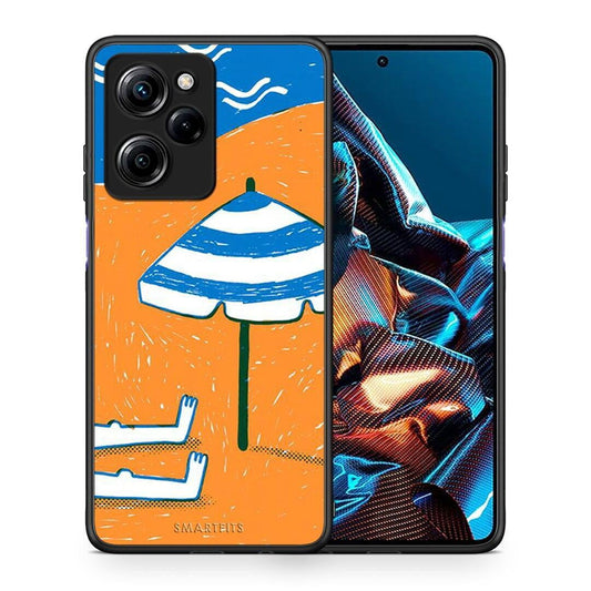 Θήκη Xiaomi Poco X5 Pro 5G Dual Summering από τη Smartfits με σχέδιο στο πίσω μέρος και μαύρο περίβλημα | Xiaomi Poco X5 Pro 5G Dual Summering Case with Colorful Back and Black Bezels