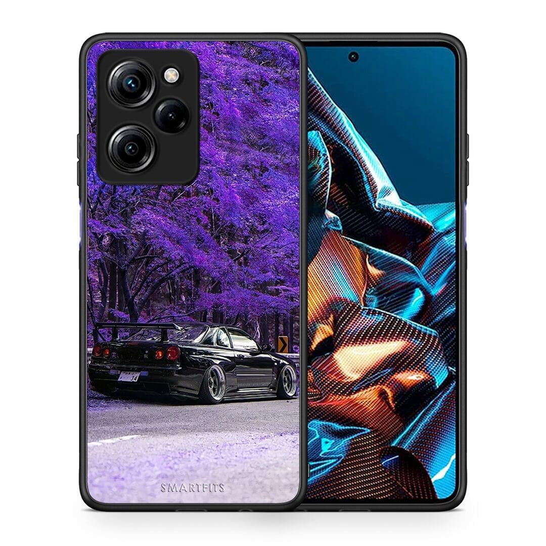 Θήκη Xiaomi Poco X5 Pro 5G Dual Super Car από τη Smartfits με σχέδιο στο πίσω μέρος και μαύρο περίβλημα | Xiaomi Poco X5 Pro 5G Dual Super Car Case with Colorful Back and Black Bezels