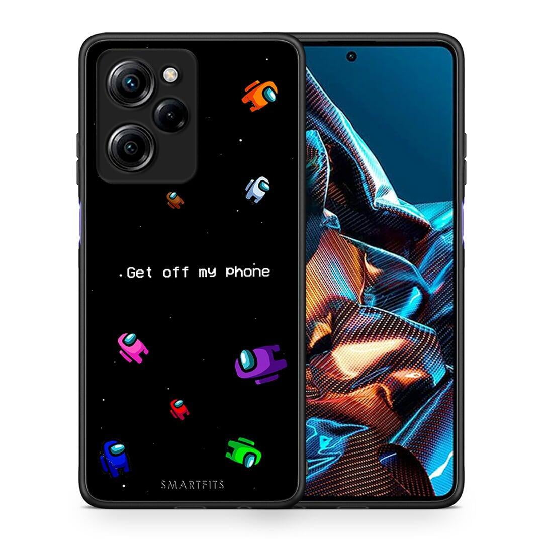 Θήκη Xiaomi Poco X5 Pro 5G Dual Text AFK από τη Smartfits με σχέδιο στο πίσω μέρος και μαύρο περίβλημα | Xiaomi Poco X5 Pro 5G Dual Text AFK Case with Colorful Back and Black Bezels