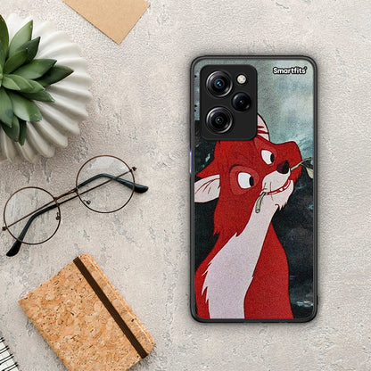 Θήκη Xiaomi Poco X5 Pro 5G Dual Tod And Vixey Love 1 από τη Smartfits με σχέδιο στο πίσω μέρος και μαύρο περίβλημα | Xiaomi Poco X5 Pro 5G Dual Tod And Vixey Love 1 Case with Colorful Back and Black Bezels
