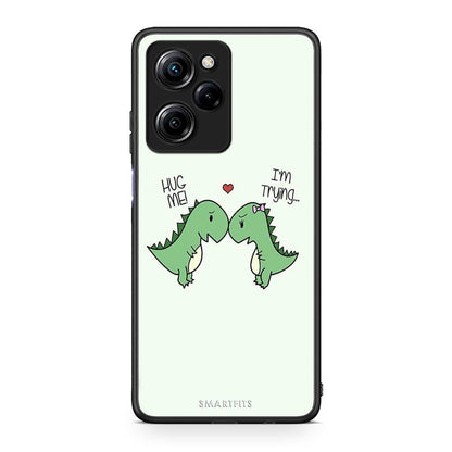 Θήκη Xiaomi Poco X5 Pro 5G Dual Valentine Rex από τη Smartfits με σχέδιο στο πίσω μέρος και μαύρο περίβλημα | Xiaomi Poco X5 Pro 5G Dual Valentine Rex Case with Colorful Back and Black Bezels