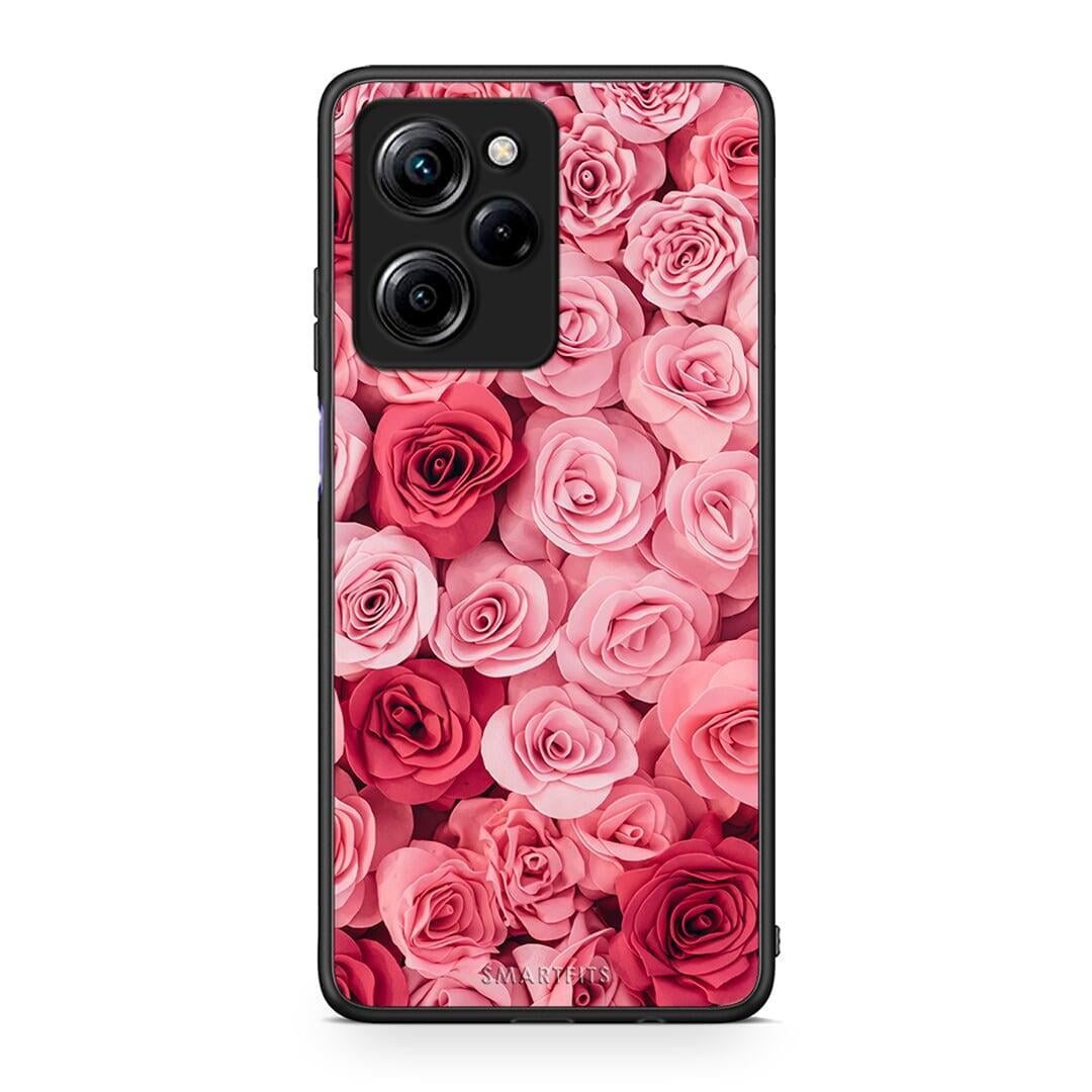 Θήκη Xiaomi Poco X5 Pro 5G Dual Valentine RoseGarden από τη Smartfits με σχέδιο στο πίσω μέρος και μαύρο περίβλημα | Xiaomi Poco X5 Pro 5G Dual Valentine RoseGarden Case with Colorful Back and Black Bezels