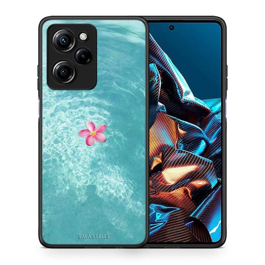Θήκη Xiaomi Poco X5 Pro 5G Dual Water Flower από τη Smartfits με σχέδιο στο πίσω μέρος και μαύρο περίβλημα | Xiaomi Poco X5 Pro 5G Dual Water Flower Case with Colorful Back and Black Bezels