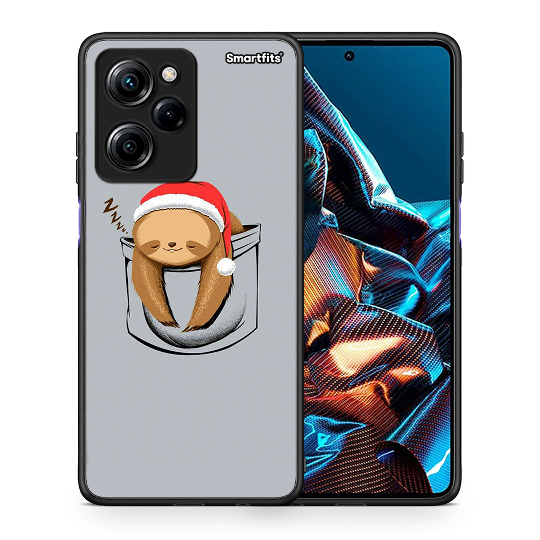 Θήκη Xiaomi Poco X5 Pro 5G Dual Xmas Zzzz από τη Smartfits με σχέδιο στο πίσω μέρος και μαύρο περίβλημα | Xiaomi Poco X5 Pro 5G Dual Xmas Zzzz Case with Colorful Back and Black Bezels