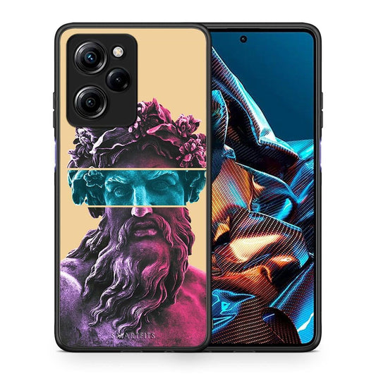 Θήκη Xiaomi Poco X5 Pro 5G Dual Zeus Art από τη Smartfits με σχέδιο στο πίσω μέρος και μαύρο περίβλημα | Xiaomi Poco X5 Pro 5G Dual Zeus Art Case with Colorful Back and Black Bezels