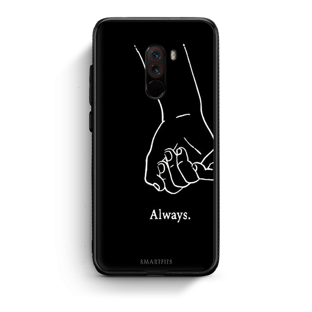 Xiaomi Pocophone F1 Always & Forever 1 Θήκη Αγίου Βαλεντίνου από τη Smartfits με σχέδιο στο πίσω μέρος και μαύρο περίβλημα | Smartphone case with colorful back and black bezels by Smartfits