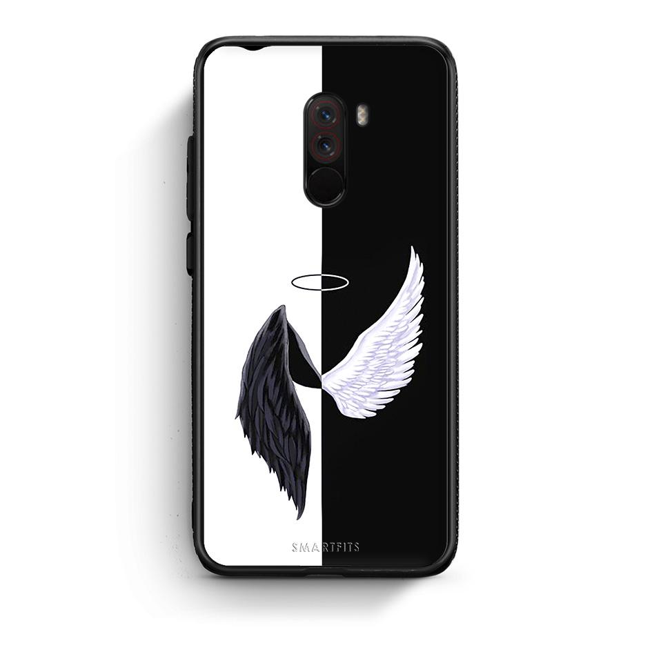 Xiaomi Pocophone F1 Angels Demons θήκη από τη Smartfits με σχέδιο στο πίσω μέρος και μαύρο περίβλημα | Smartphone case with colorful back and black bezels by Smartfits