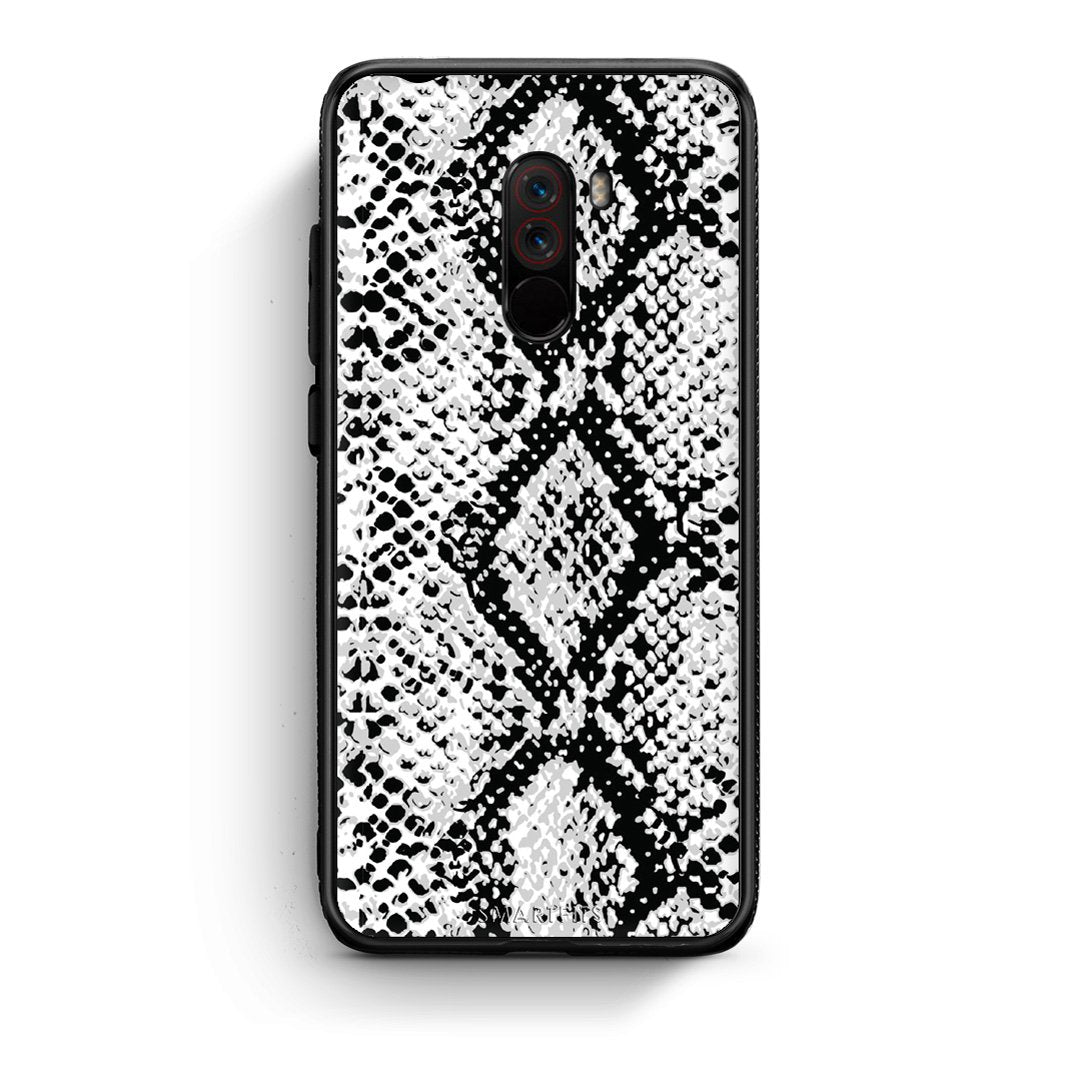 24 - Xiaomi Pocophone F1  White Snake Animal case, cover, bumper