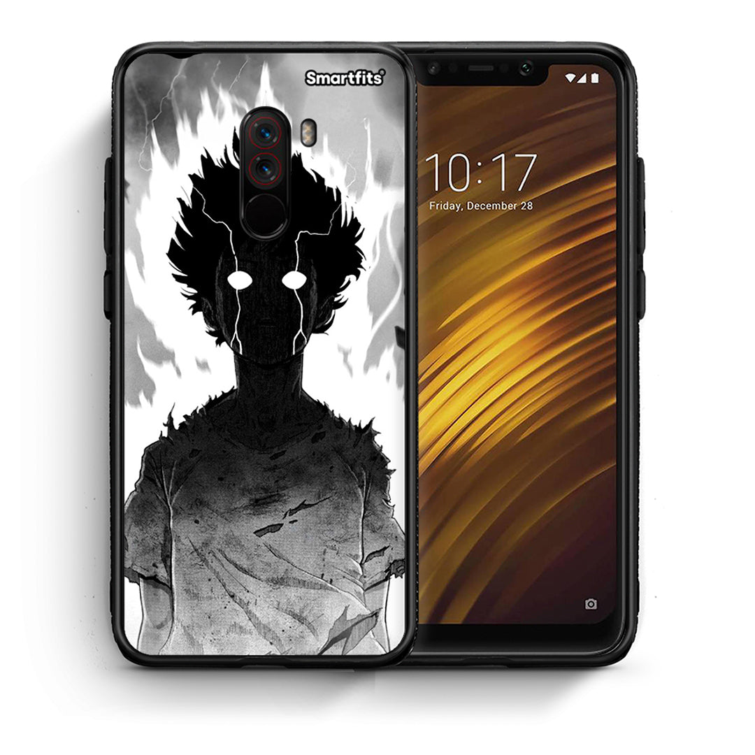 Θήκη Xiaomi Pocophone F1 Anime Boy από τη Smartfits με σχέδιο στο πίσω μέρος και μαύρο περίβλημα | Xiaomi Pocophone F1 Anime Boy case with colorful back and black bezels