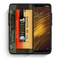Thumbnail for Θήκη Xiaomi Pocophone F1 Awesome Mix από τη Smartfits με σχέδιο στο πίσω μέρος και μαύρο περίβλημα | Xiaomi Pocophone F1 Awesome Mix case with colorful back and black bezels