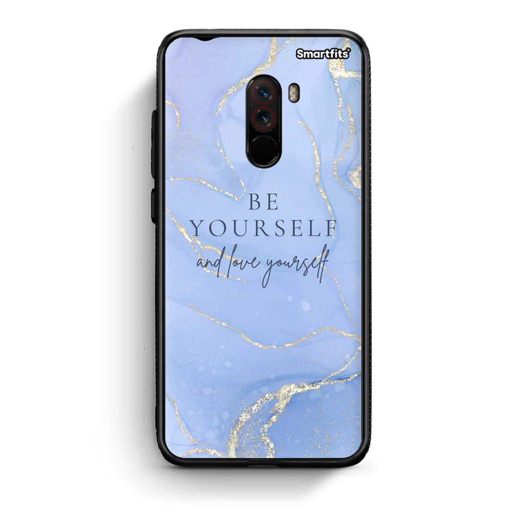 Xiaomi Pocophone F1 Be Yourself θήκη από τη Smartfits με σχέδιο στο πίσω μέρος και μαύρο περίβλημα | Smartphone case with colorful back and black bezels by Smartfits