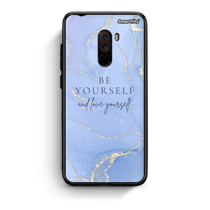 Xiaomi Pocophone F1 Be Yourself θήκη από τη Smartfits με σχέδιο στο πίσω μέρος και μαύρο περίβλημα | Smartphone case with colorful back and black bezels by Smartfits