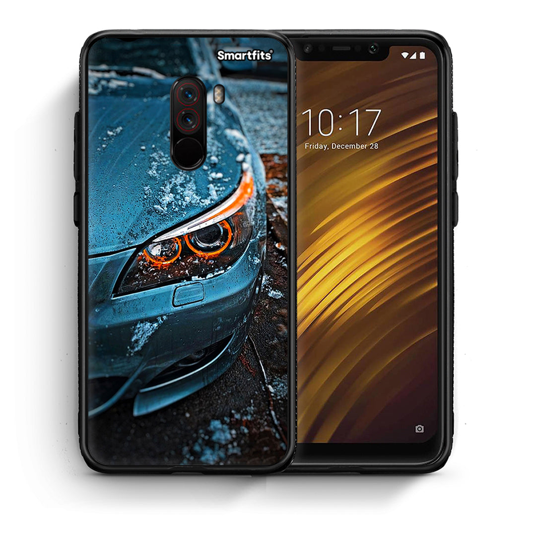 Θήκη Xiaomi Pocophone F1 Bmw E60 από τη Smartfits με σχέδιο στο πίσω μέρος και μαύρο περίβλημα | Xiaomi Pocophone F1 Bmw E60 case with colorful back and black bezels