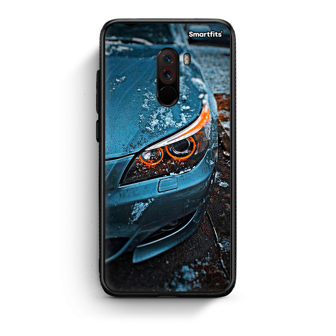 Xiaomi Pocophone F1 Bmw E60 Θήκη από τη Smartfits με σχέδιο στο πίσω μέρος και μαύρο περίβλημα | Smartphone case with colorful back and black bezels by Smartfits