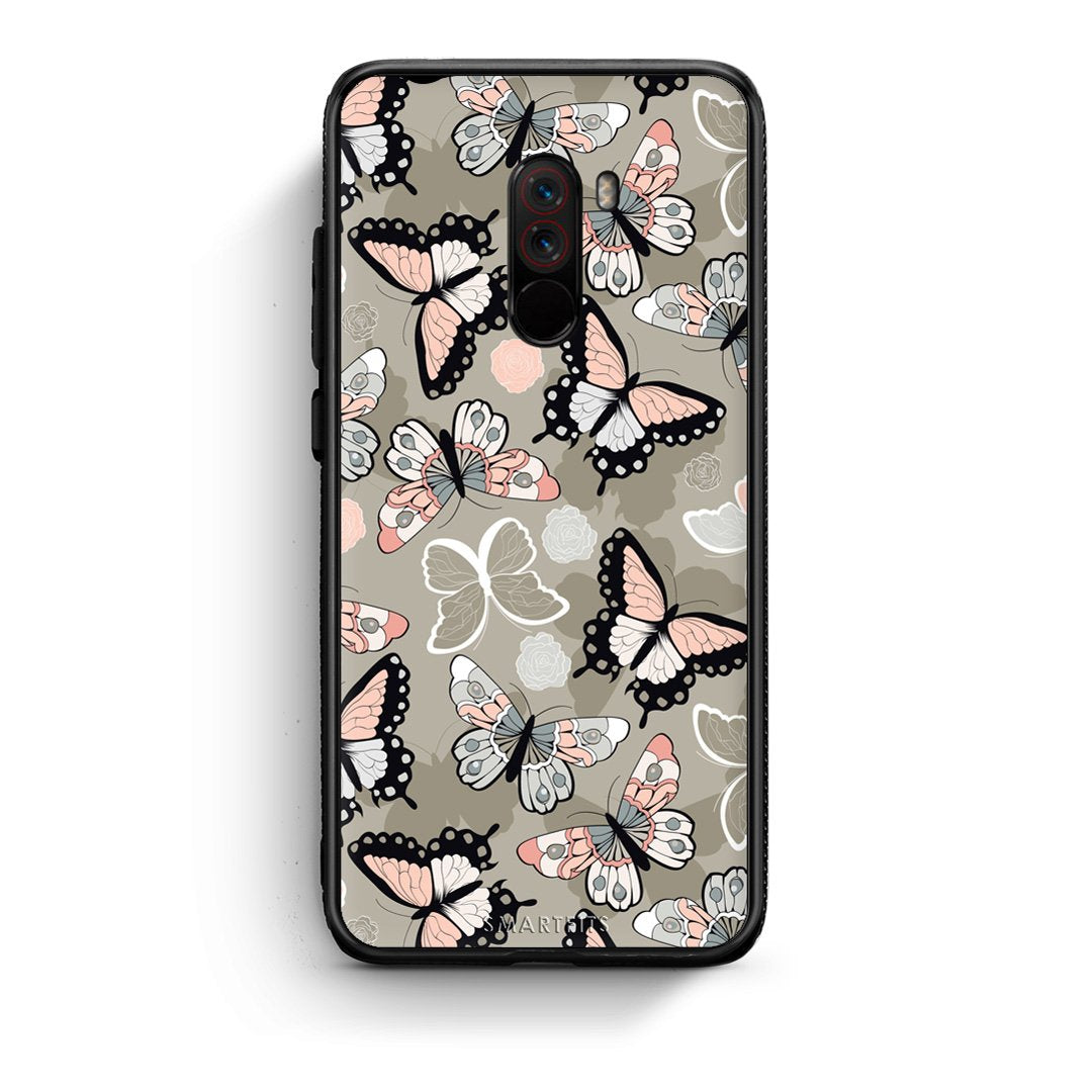 135 - Xiaomi Pocophone F1  Butterflies Boho case, cover, bumper