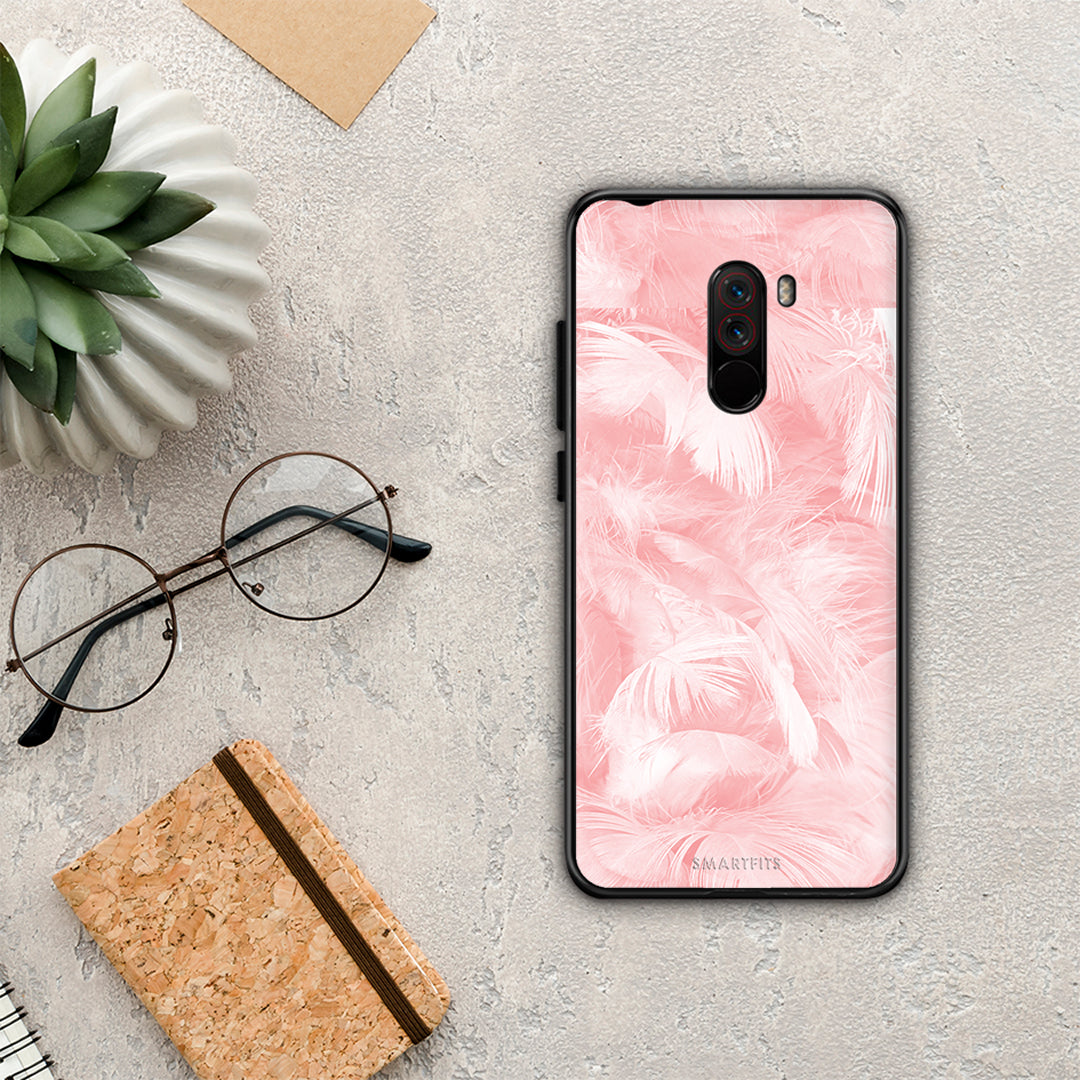 Boho Pink Feather - Xiaomi Pocophone F1 θήκη