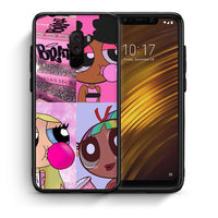 Thumbnail for Θήκη Αγίου Βαλεντίνου Xiaomi Pocophone F1 Bubble Girls από τη Smartfits με σχέδιο στο πίσω μέρος και μαύρο περίβλημα | Xiaomi Pocophone F1 Bubble Girls case with colorful back and black bezels