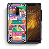 Thumbnail for Θήκη Xiaomi Pocophone F1 Bubbles Soap από τη Smartfits με σχέδιο στο πίσω μέρος και μαύρο περίβλημα | Xiaomi Pocophone F1 Bubbles Soap case with colorful back and black bezels