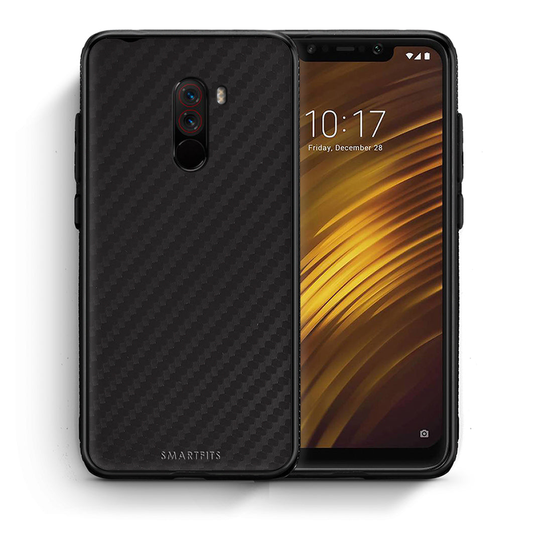 Θήκη Xiaomi Pocophone F1 Carbon Black από τη Smartfits με σχέδιο στο πίσω μέρος και μαύρο περίβλημα | Xiaomi Pocophone F1 Carbon Black case with colorful back and black bezels