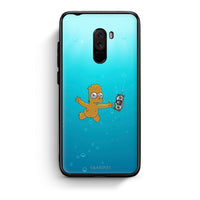 Thumbnail for Xiaomi Pocophone F1 Chasing Money θήκη από τη Smartfits με σχέδιο στο πίσω μέρος και μαύρο περίβλημα | Smartphone case with colorful back and black bezels by Smartfits